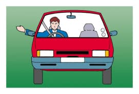 Conducătorul auto intenționează să vireze la dreapta.