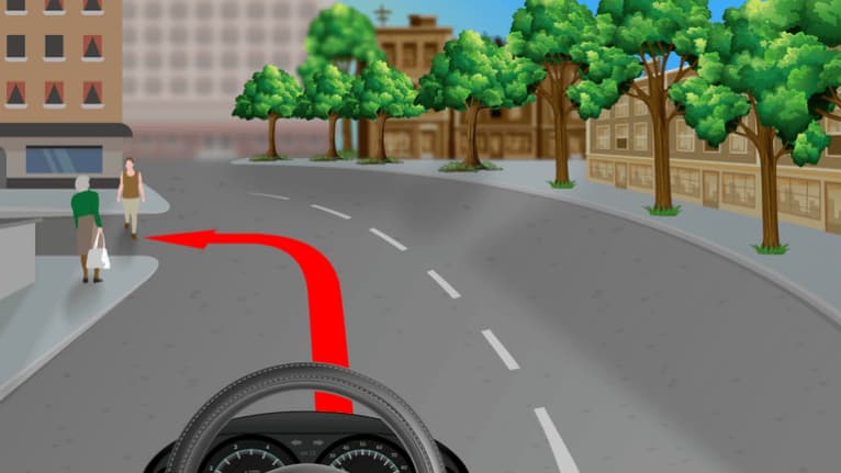 Să cedeze trecerea pietonilor care traversează deja.