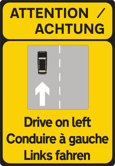 Conducătorul auto trebuie să circule pe partea stângă.